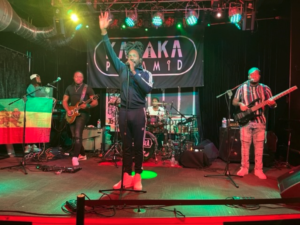 Kabaka Pyramid on stage in Pueblo, Colorado at a show in 2022