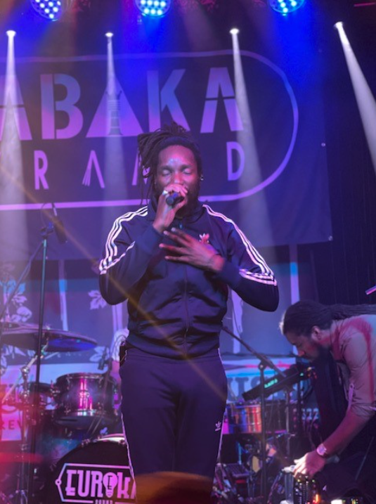 Kabaka Pyramid on stage in Pueblo, Colorado at a show in 2022