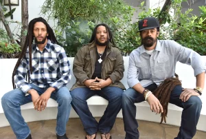 Marley Brothers sitting during an interview
