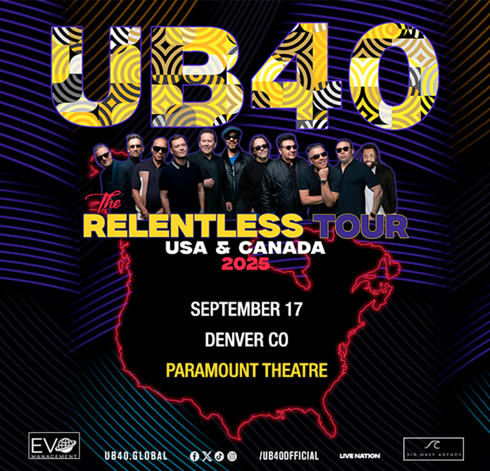 UB40 Colorado show flyer
