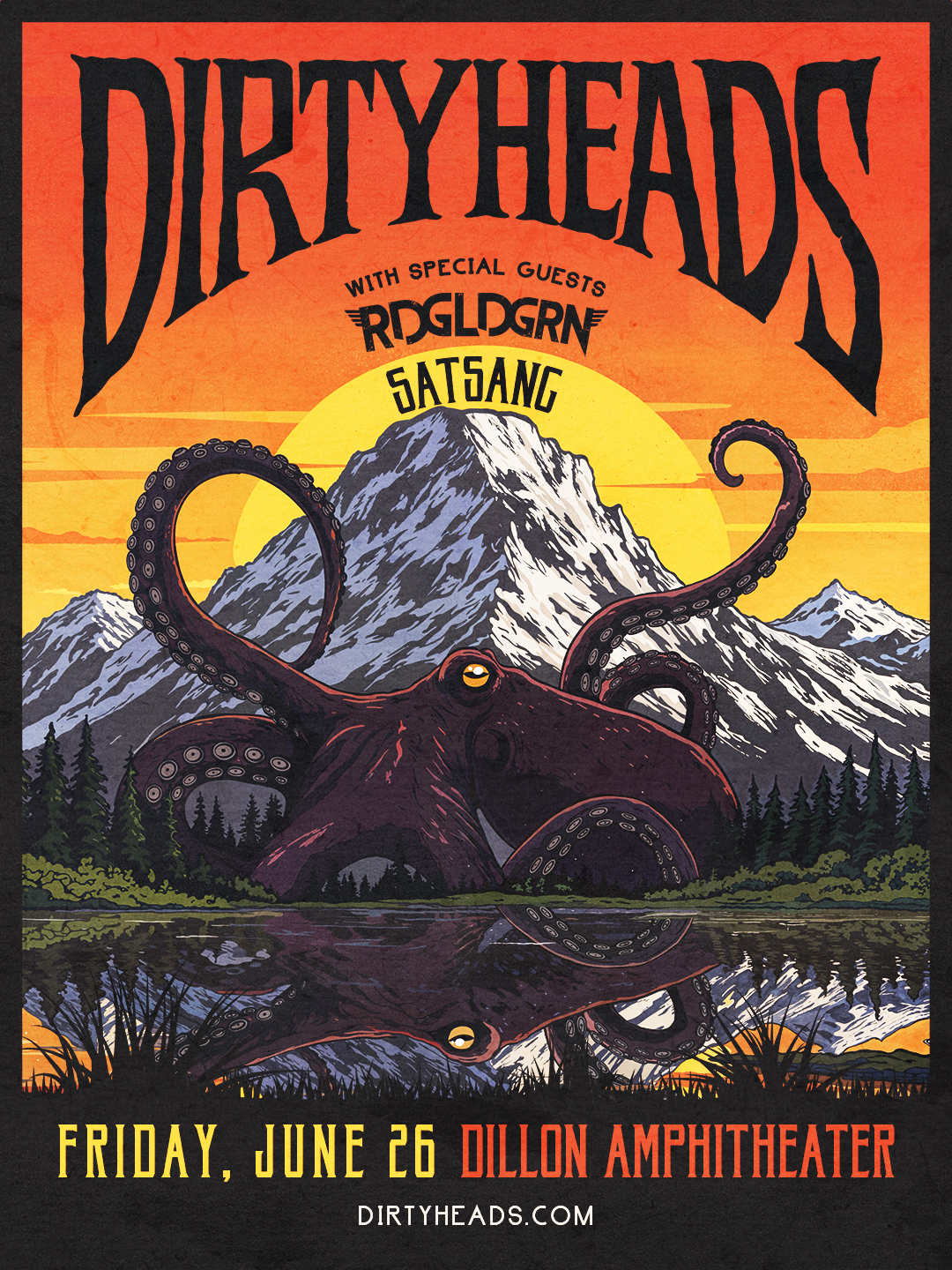 Dirt Heads in Dillon, CO on JUne 26, 2026 concert flyer
